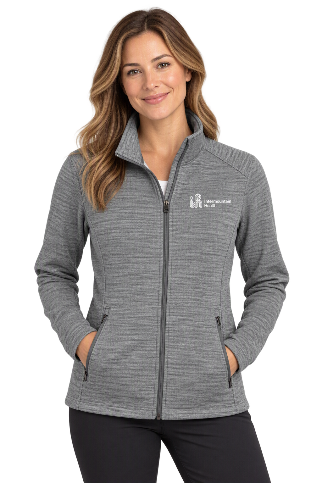 Port Authority® Womens Digi Stripe Fleece Jacket 